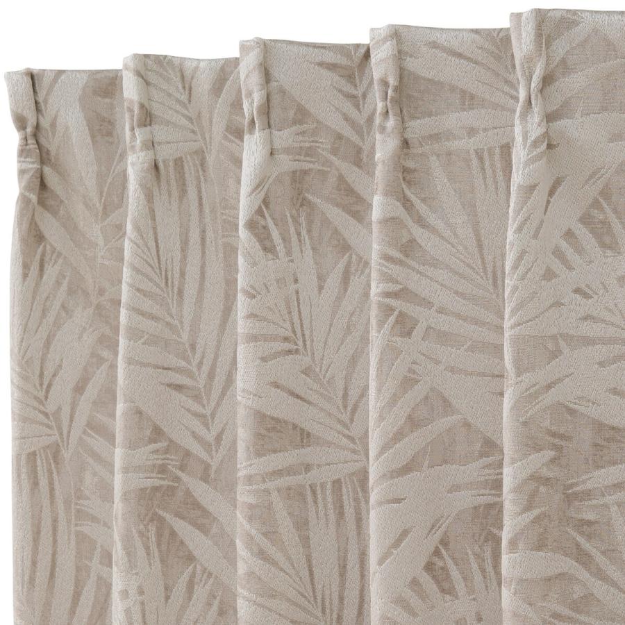 ニトリ（NITORI） 裏地付き遮光2級・遮熱カーテン(RK007 ベージュ