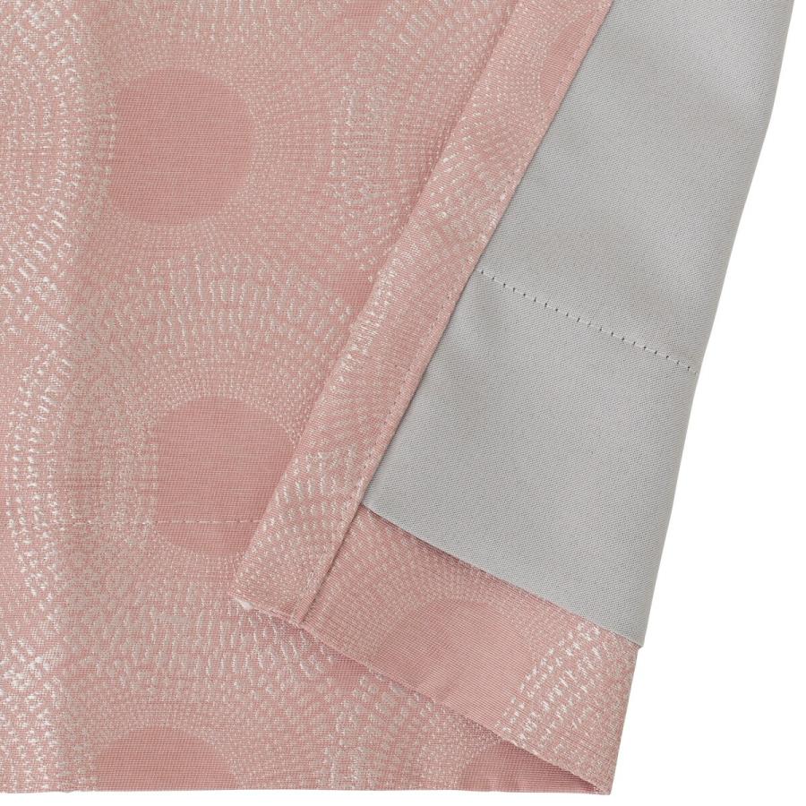 ニトリ（NITORI） 裏地付き遮光2級・遮熱カーテン(PK002 ローズ