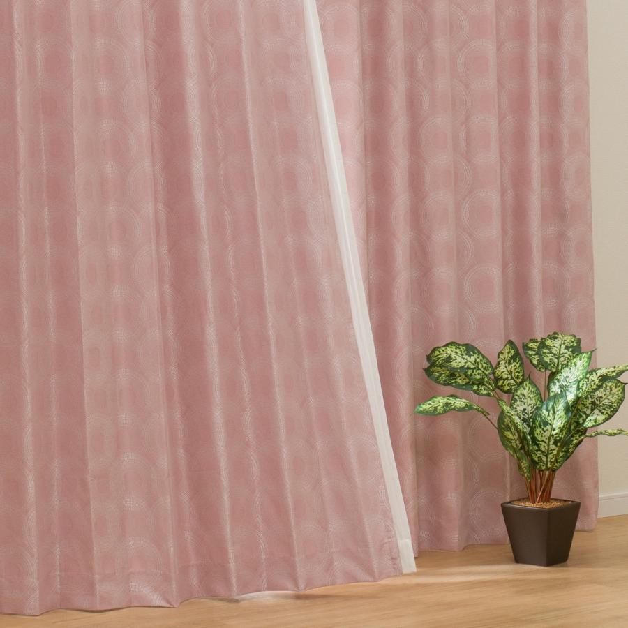 (1枚入り)裏地付き遮光2級・遮熱カーテン(PK002 ローズ 100X110X1) 片開き ニトリ | ニトリ