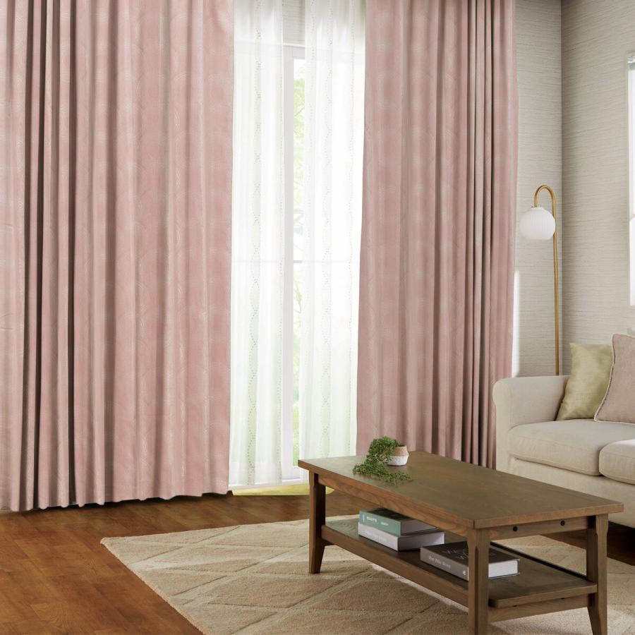(1枚入り)裏地付き遮光2級・遮熱カーテン(PK002 ローズ 100X110X1) 片開き ニトリ | ニトリ | 01