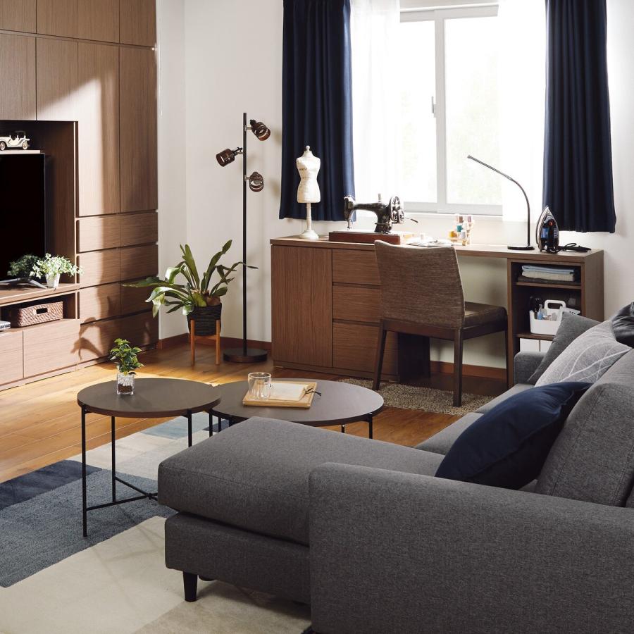 ニトリ 遮光1級・防炎カーテン(パレット2 ネイビー 100X195X2) 2枚