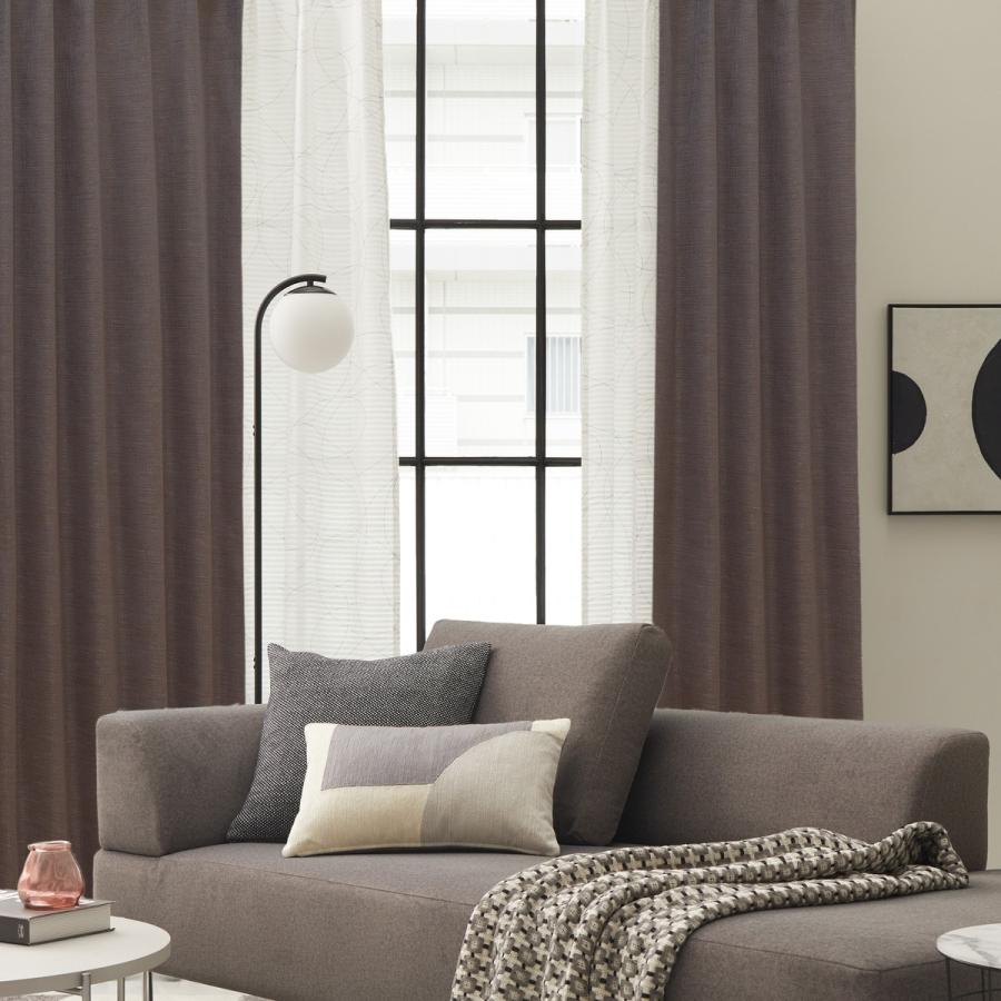 【新品】ニトリオーダーカーテン PK021 ブラウン 幅144㎝　丈207㎝2枚 ニトリ（NITORI） 遮光2級・遮熱カーテン(PK021 ブラウン 100X178X2