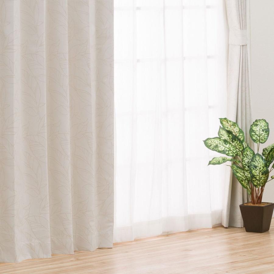 ニトリ（NITORI） 遮光1級・遮熱・遮音カーテン(リラ アイボリー