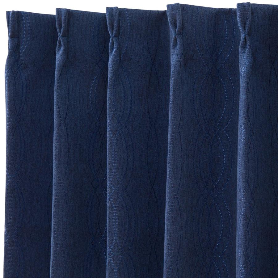 ニトリ（NITORI） 遮光1級・遮熱カーテン(RD055 100X200X2) 2枚 両開き