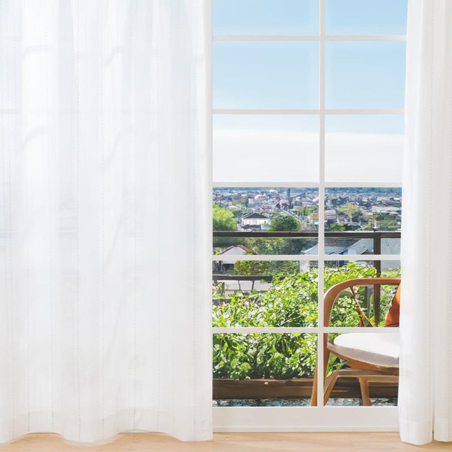 レースカーテン RL079 幅100×丈108cm 2枚入 ニトリ 既製レースカーテン