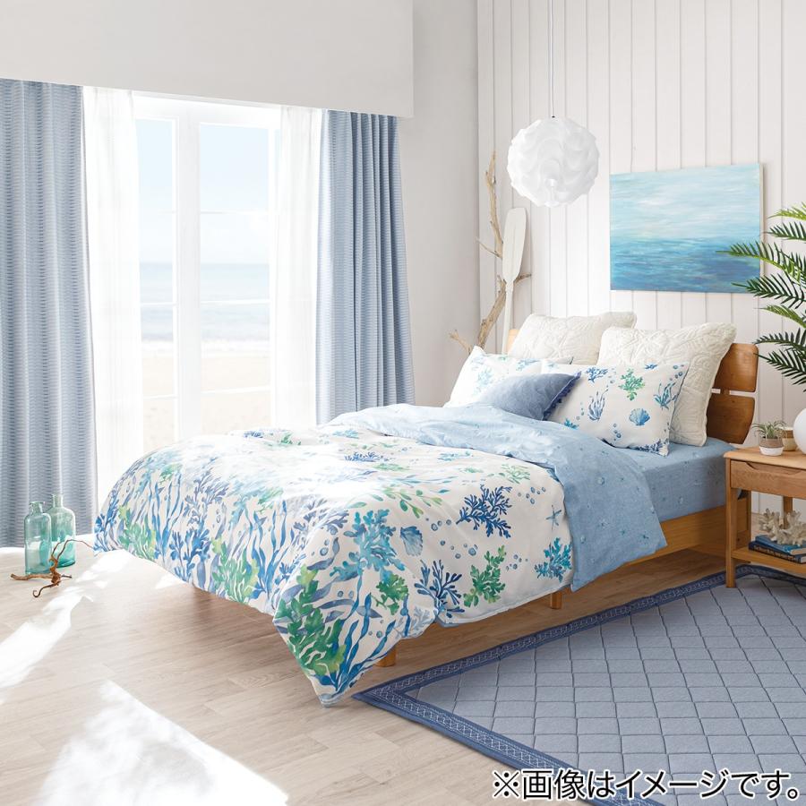 ニトリ（NITORI） 遮熱・ミラーレースカーテン(シズク ホワイト