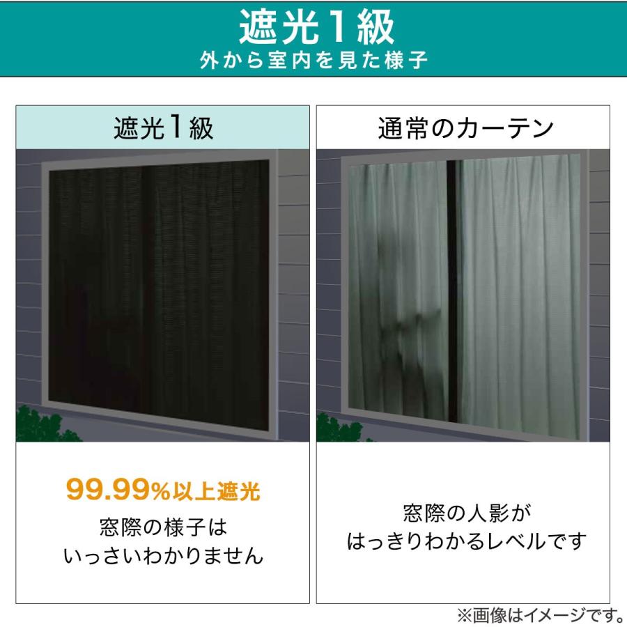 ニトリ（NITORI） （1枚入り）遮光1級・防炎カーテン(パレット2 ブルー