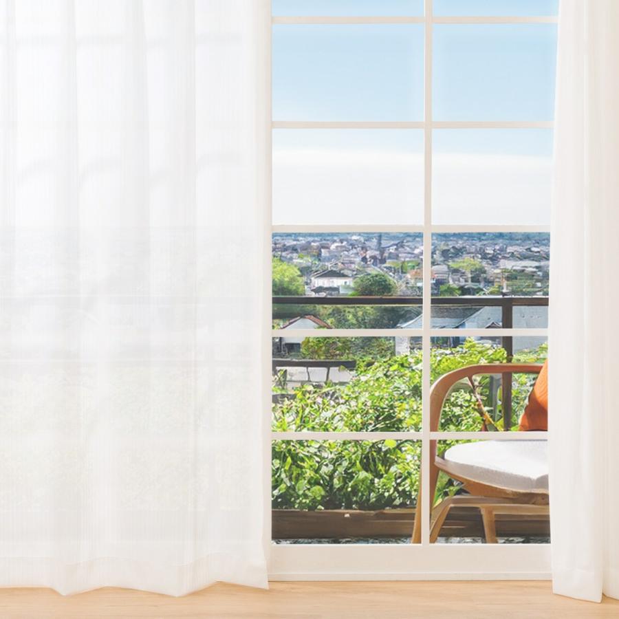 ニトリ（NITORI） ミラー・消臭レースカーテン(RL064 100X108X2