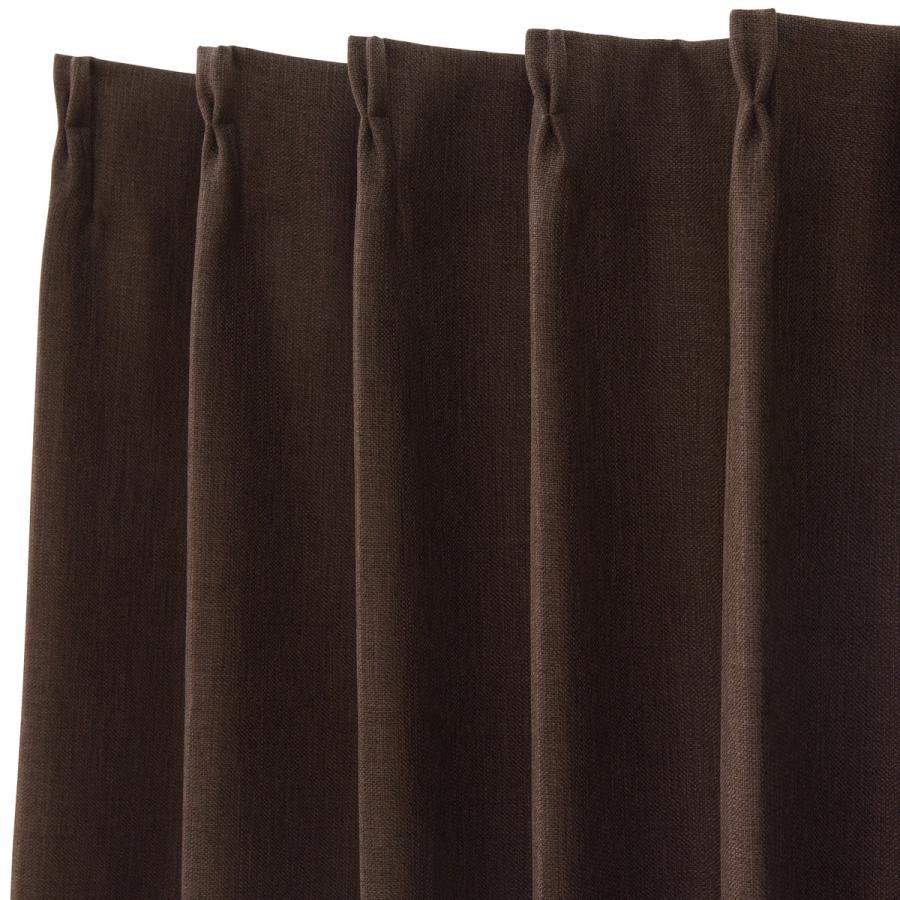 ニトリ100×178遮光ダークブラウン 円形模様カーテン ニトリ100×178遮光