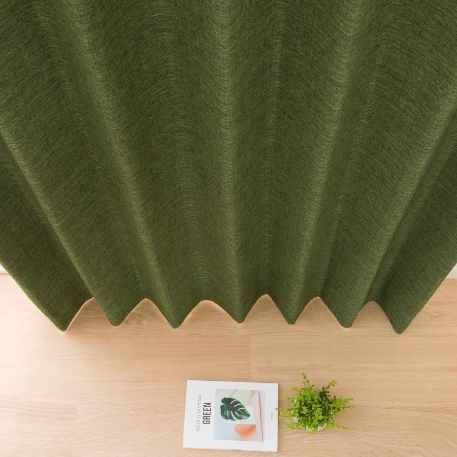 （1枚入り）遮光1級・遮熱・消臭カーテン(アクト ダークイエローグリーン 100X110X1) 1枚 片開き ニトリ | ニトリ | 14