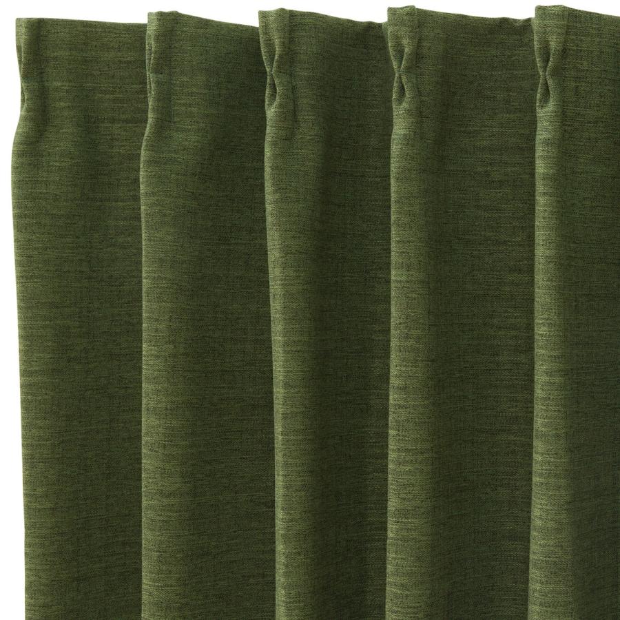 （1枚入り）遮光1級・遮熱・消臭カーテン(アクト ダークイエローグリーン 100X110X1) 1枚 片開き ニトリ | ニトリ | 08