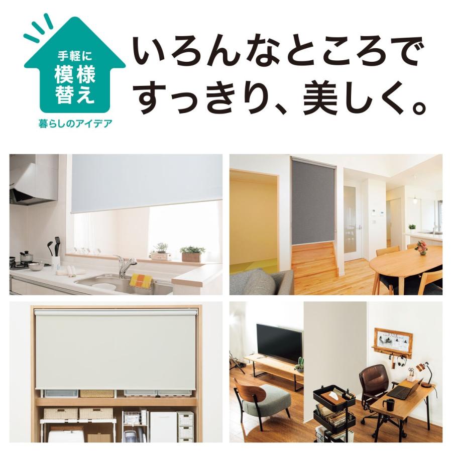 ニトリ 消臭加工ロールスクリーン(DE1 GY 60X180) 幅60×丈180cm