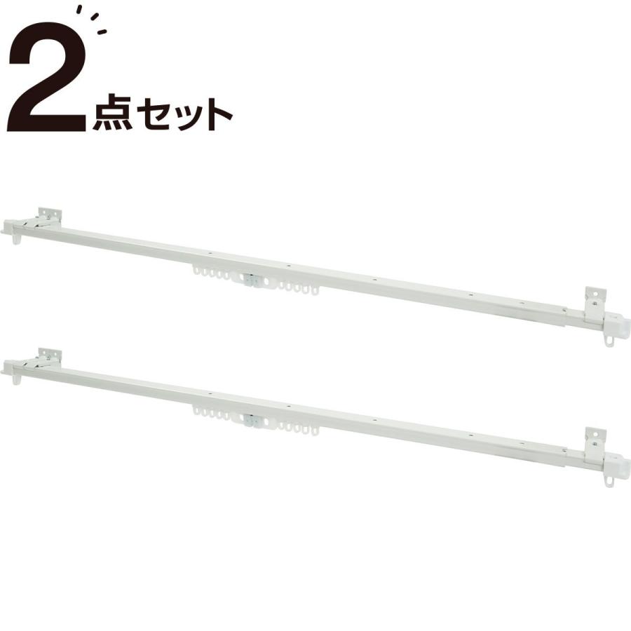 カーテンレール シングル 1ｍ用 伸縮式 2本セット フラン Wh 1m S ニトリ 1年保証 玄関先迄納品 2 ニトリ Yahoo 店 通販 Yahoo ショッピング