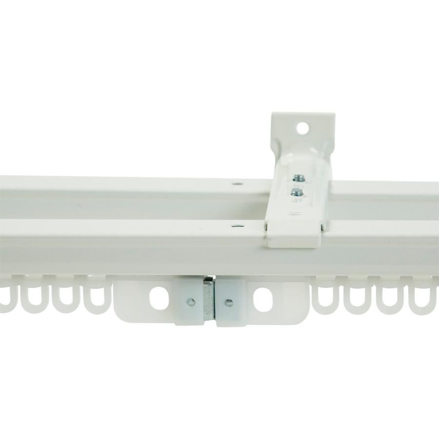 ニトリ（NITORI） 伸縮式 カーテンレール(フラン WH 2M/W) ダブル 伸縮