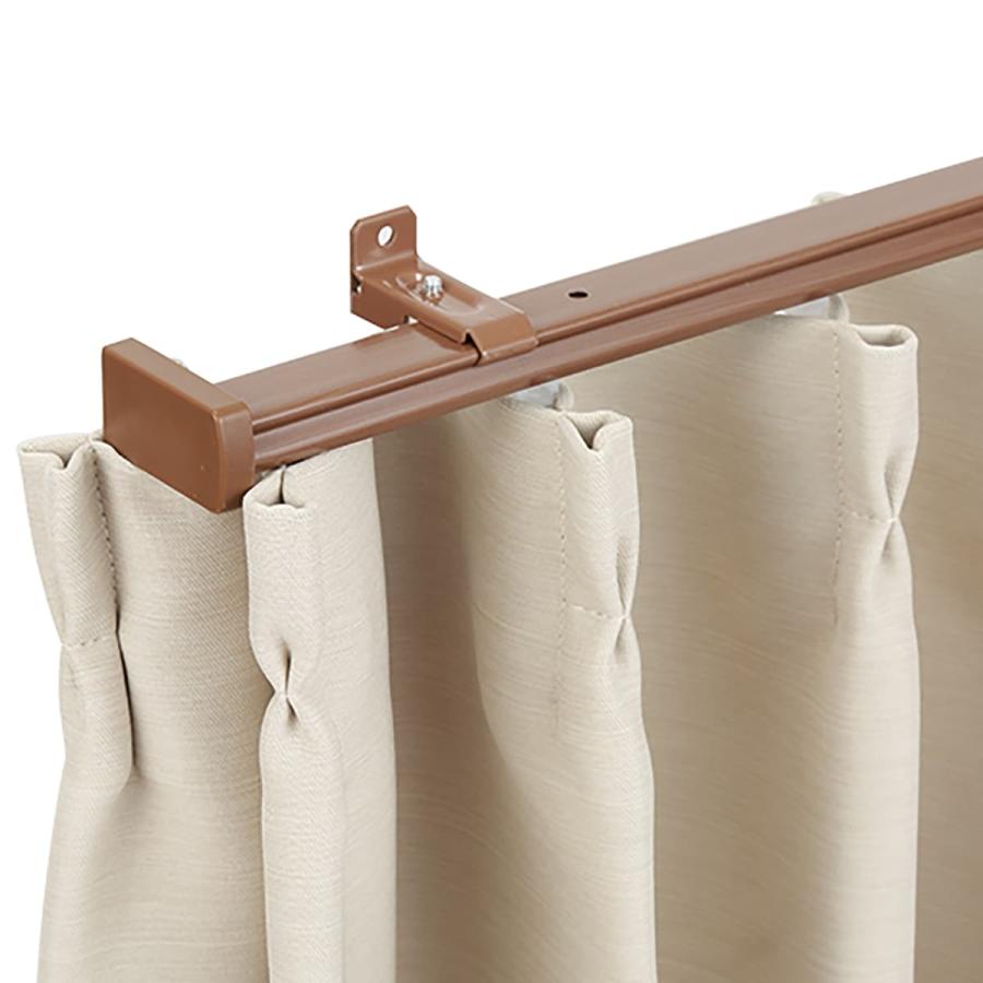 ニトリ（NITORI） 伸縮式 木目調静音カーテンレール(KR3 MBR2M/S) 限定