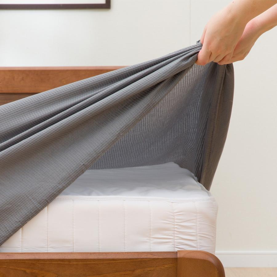 ニトリ　敷布団カバー　マルチすっぽりシーツ　シングル ニトリ マルチすっぽりシーツ シングル(ワッフルGY SZ07 S