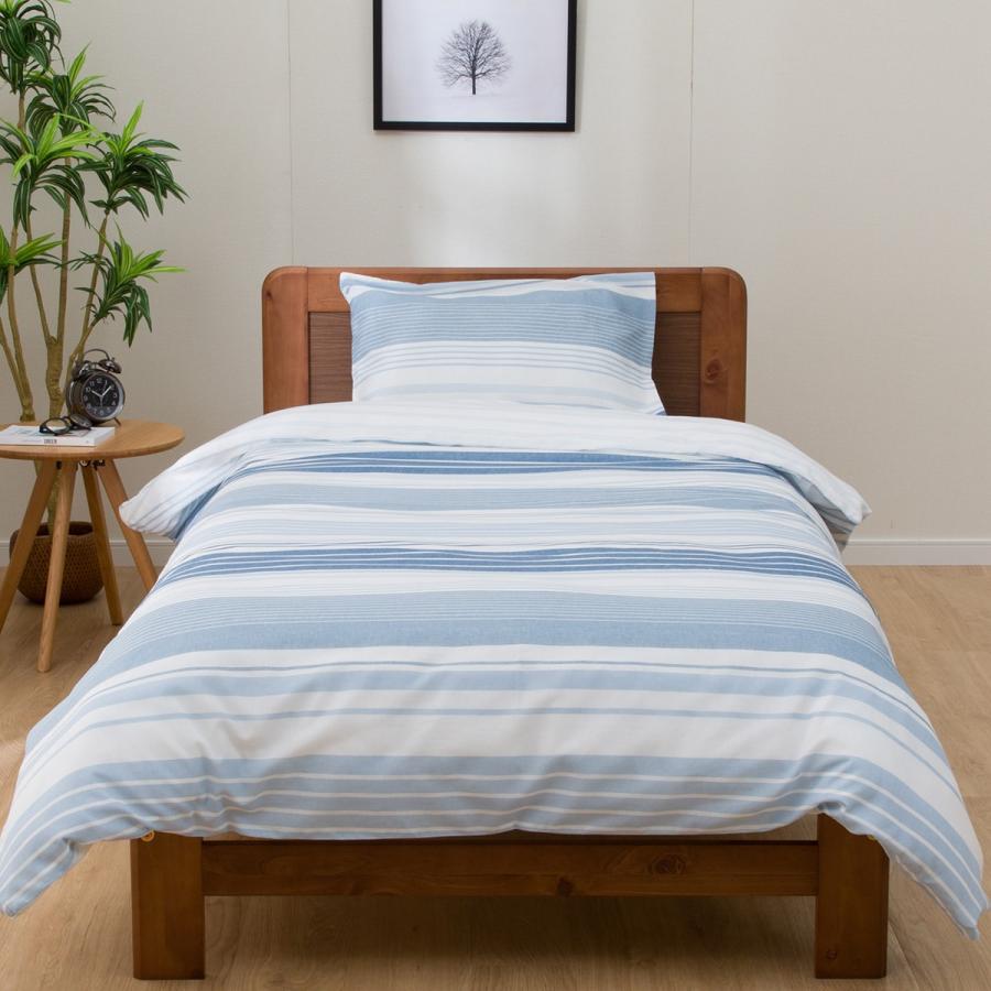 ニトリ（NITORI） 掛け布団カバー シングル(PT36 ボーダーガラBL S