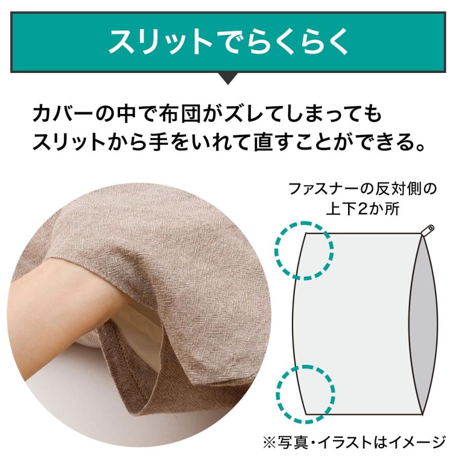 ニトリ（NITORI） ひもなしラクラク掛布団カバー シングル(NグリップN