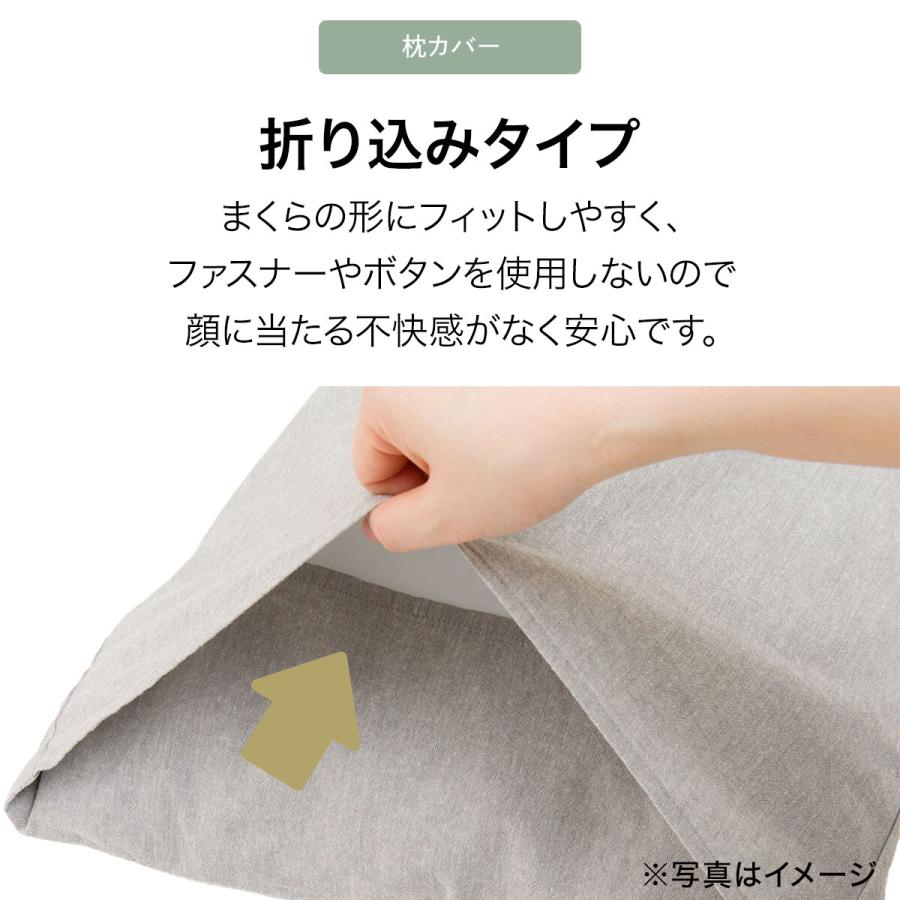 ニトリ 布団カバー4点セット ダブル DGY(掛・敷・枕カバー