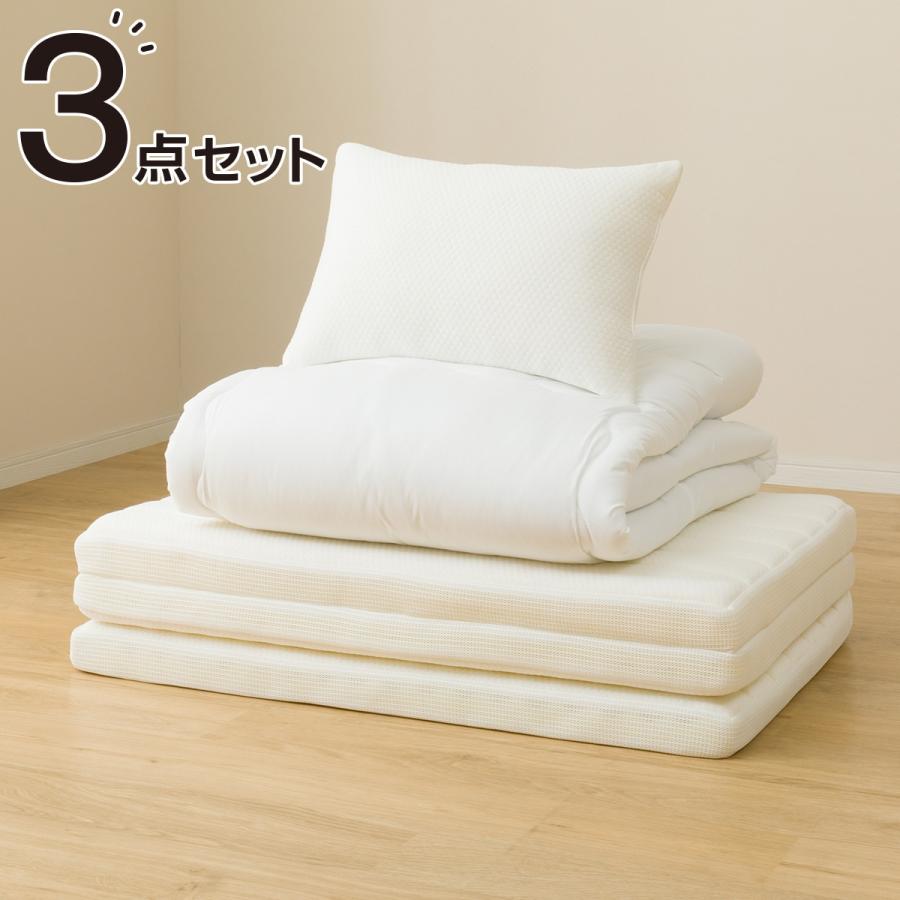 公式通販 体圧分散に優れた３層構造敷ふとん ダブル N-CUBE 2 D ニトリ