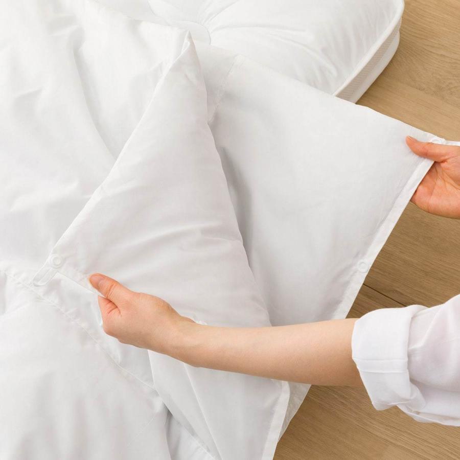 ２枚合わせ羽毛＆抗菌防臭寝具布団4点セット セミダブル(n SD) ニトリ