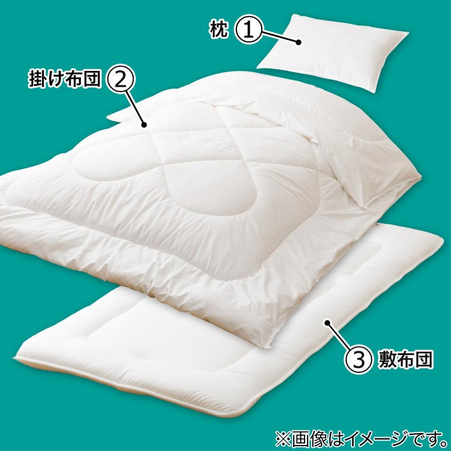 ニトリ 布団セット 掛け布団 カバーなし温度調整防ダニ寝具3点