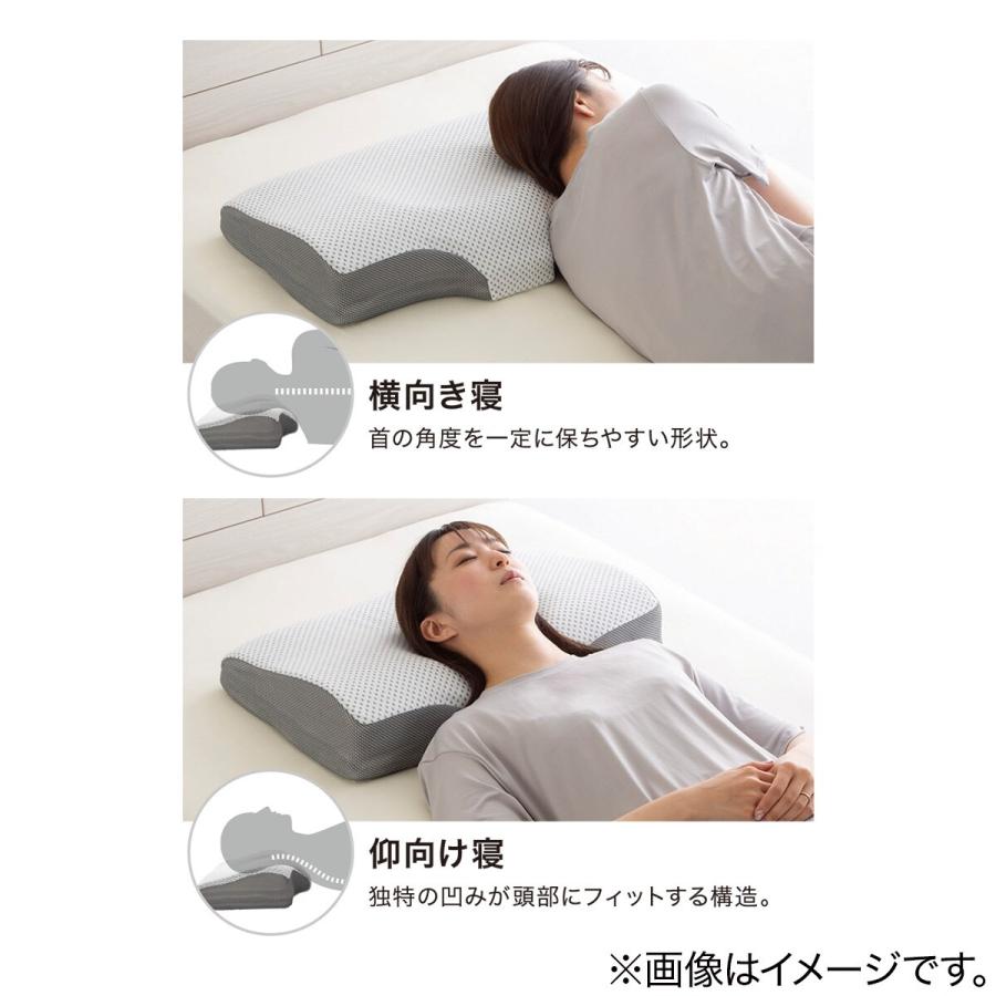 横向き寝がラクなまくら(ナチュラルフィット) 枕 まくら ポリエステル 