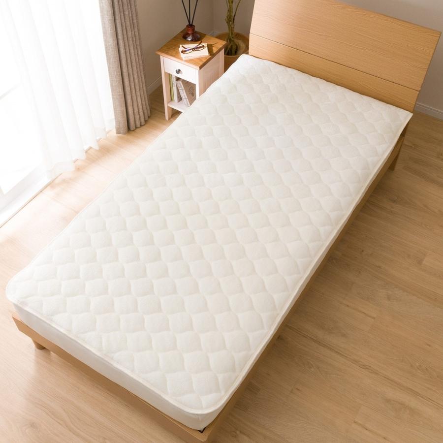置くだけ簡単 ズレにくいやわらか敷きパッド セミダブル ヤワラカ 