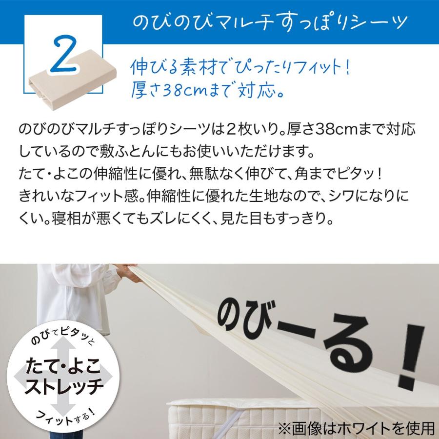 新品未開封  ニトリ　ベッドパッド&マルチすっぽりシーツ2枚　3点セット　ダブル ニトリ 両面使えるベッドパッド＆マルチすっぽりシーツ カバー