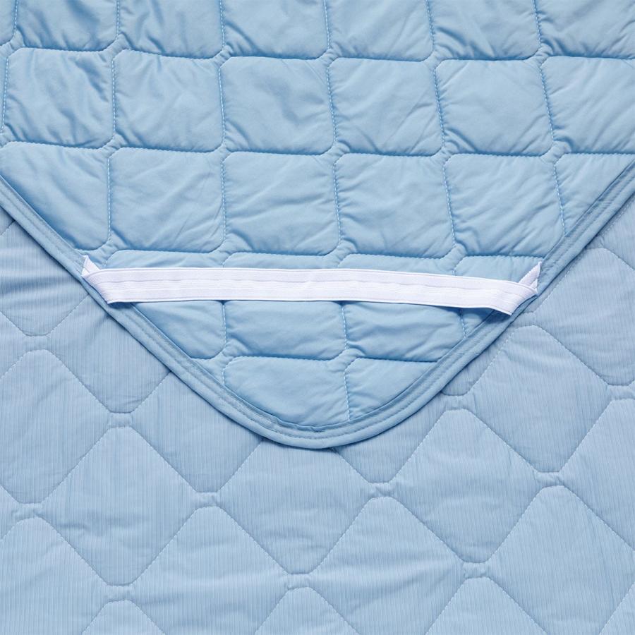ニトリ 両面使える ゴムバンド付き 敷パッド ダブル(NクールSP D ニトリ 両面使える ゴムバンド付き 敷パッド ダブル(NクールSP D