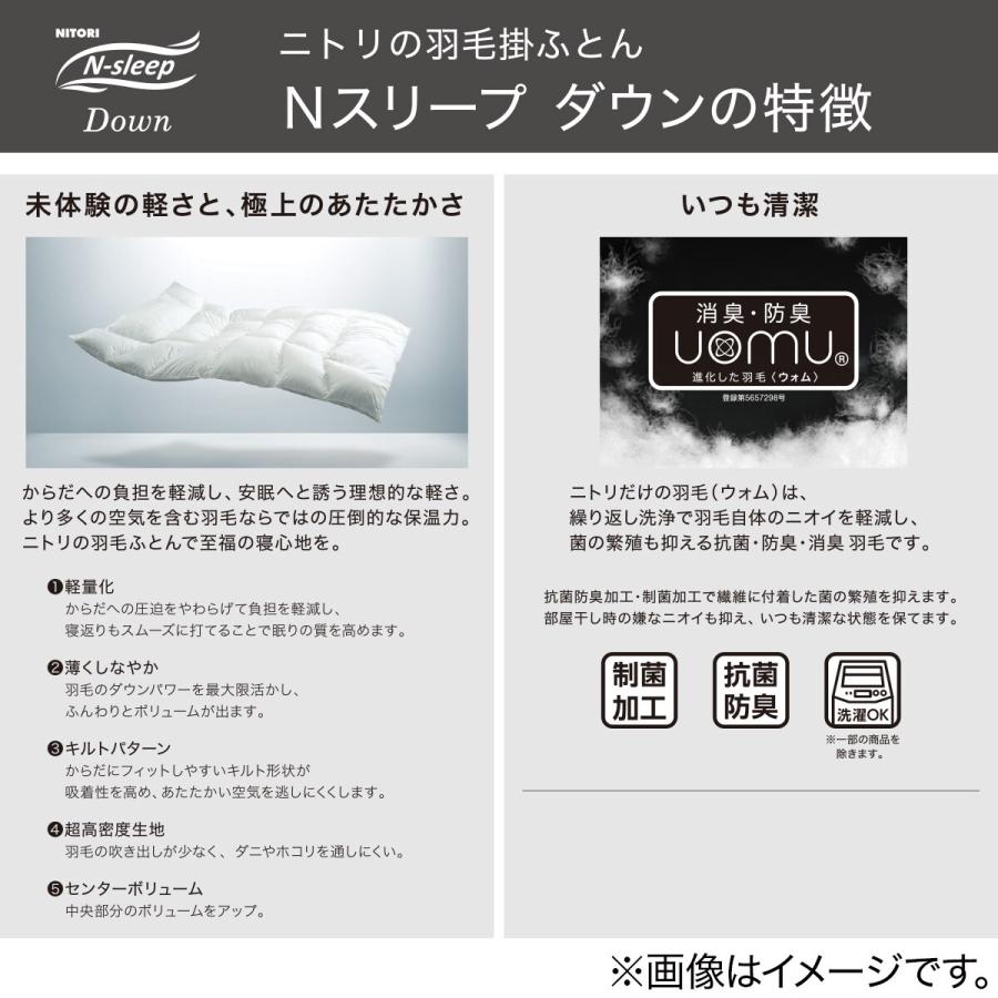手数料安い 完全2層式 羽毛掛け布団 クイーン ULG-4 n Q ニトリ fawe.org