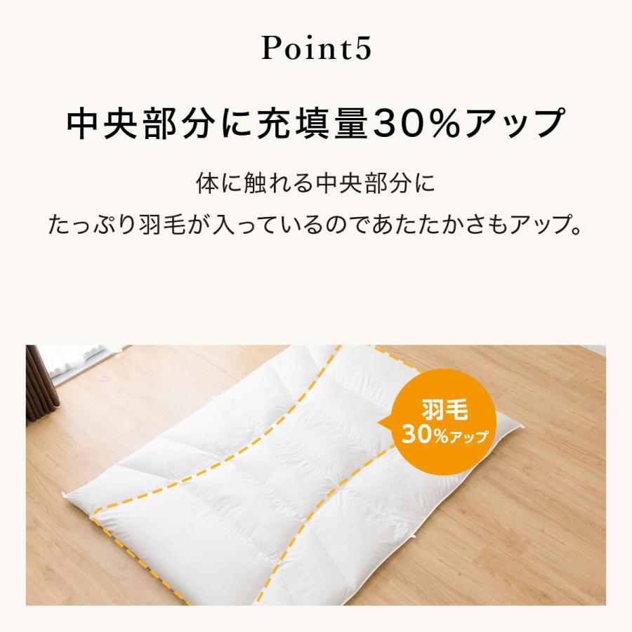 グレーダックダウン90％使用 羽毛掛け布団　シングル(UL2 K2316 S) 掛けふとん ニトリ｜nitori-net｜09