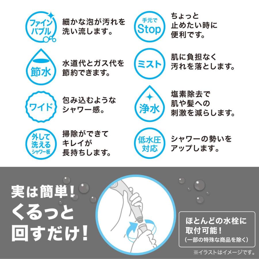ニトリ（NITORI） 「日本アトピー協会推薦品」浄水シャワーヘッド 交換