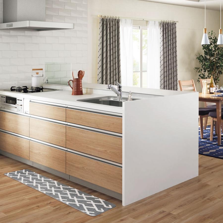 キッチン対応フロアマット キカ Gy 45x180 ニトリ 玄関先迄納品 ニトリ Yahoo 店 通販 Yahoo ショッピング