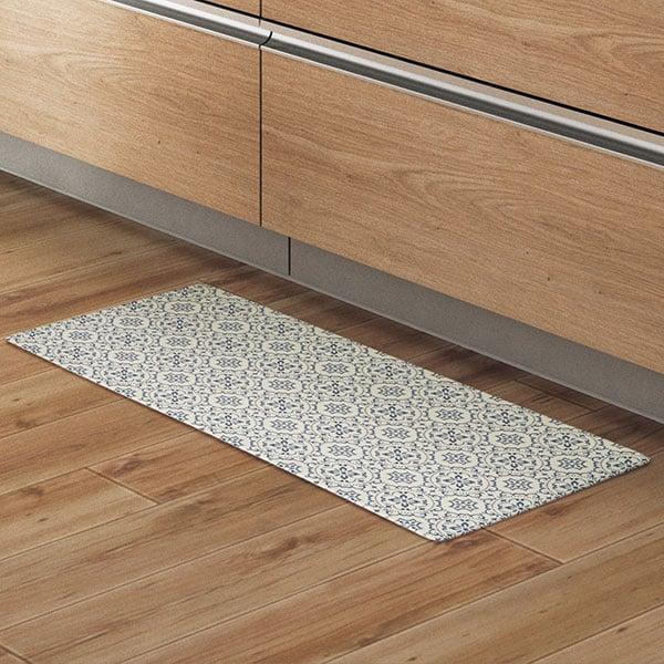 お手入れ簡単 水拭きできる キッチン用フロアマット タイル Bl 45x90 ニトリ 玄関先迄納品 1年保証 ニトリ Yahoo 店 通販 Yahoo ショッピング