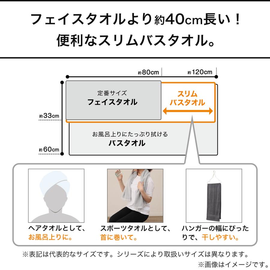 ニトリ（NITORI） 吸水力抜群スーパーロングパイル スリムバスタオル