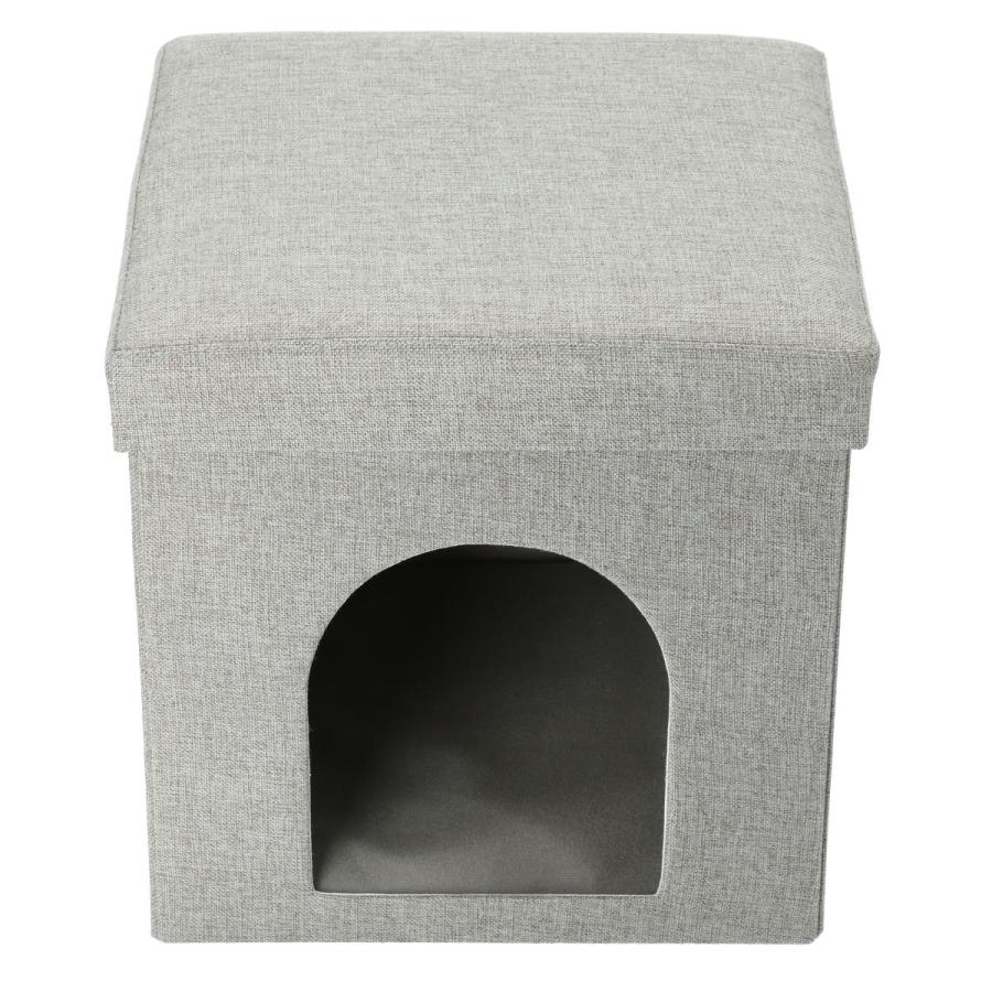 ニトリ 座れる室内用ペットハウス(GY) 犬 猫 ペット用品
