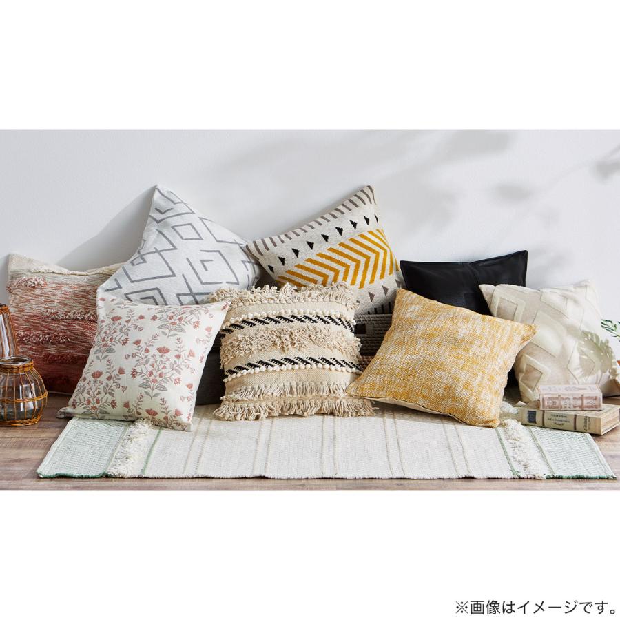 ニトリ（NITORI） クッションカバー(フリンジ SD001 45×45cm) 綿