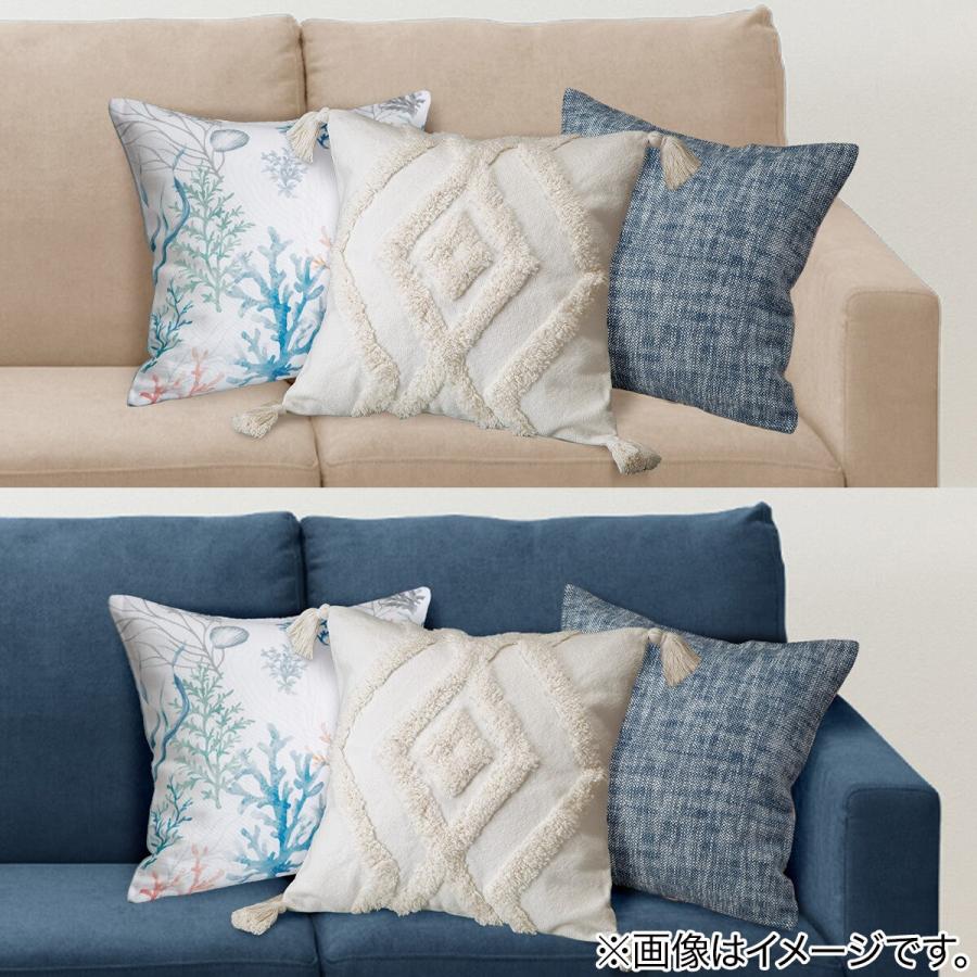 ニトリ（NITORI） クッションカバー(タフト KI2401 45×45cm) : ニトリ