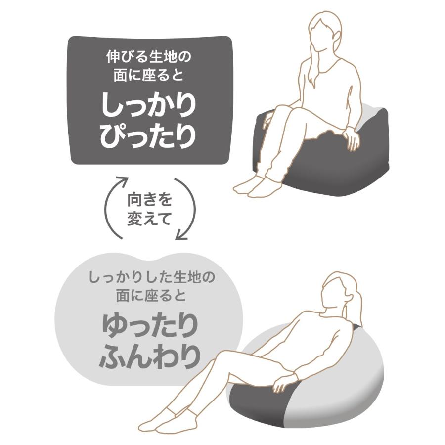 ニトリ（NITORI） ビーズソファカバー 大サイズ ダークブルー(BC-A12