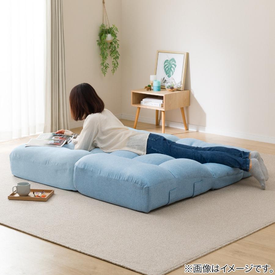 ニトリ つながるワイドポケットコイル座椅子 ローソファ 1人掛け ニトリ つながるワイドポケットコイル座椅子 ローソファ 1人掛け