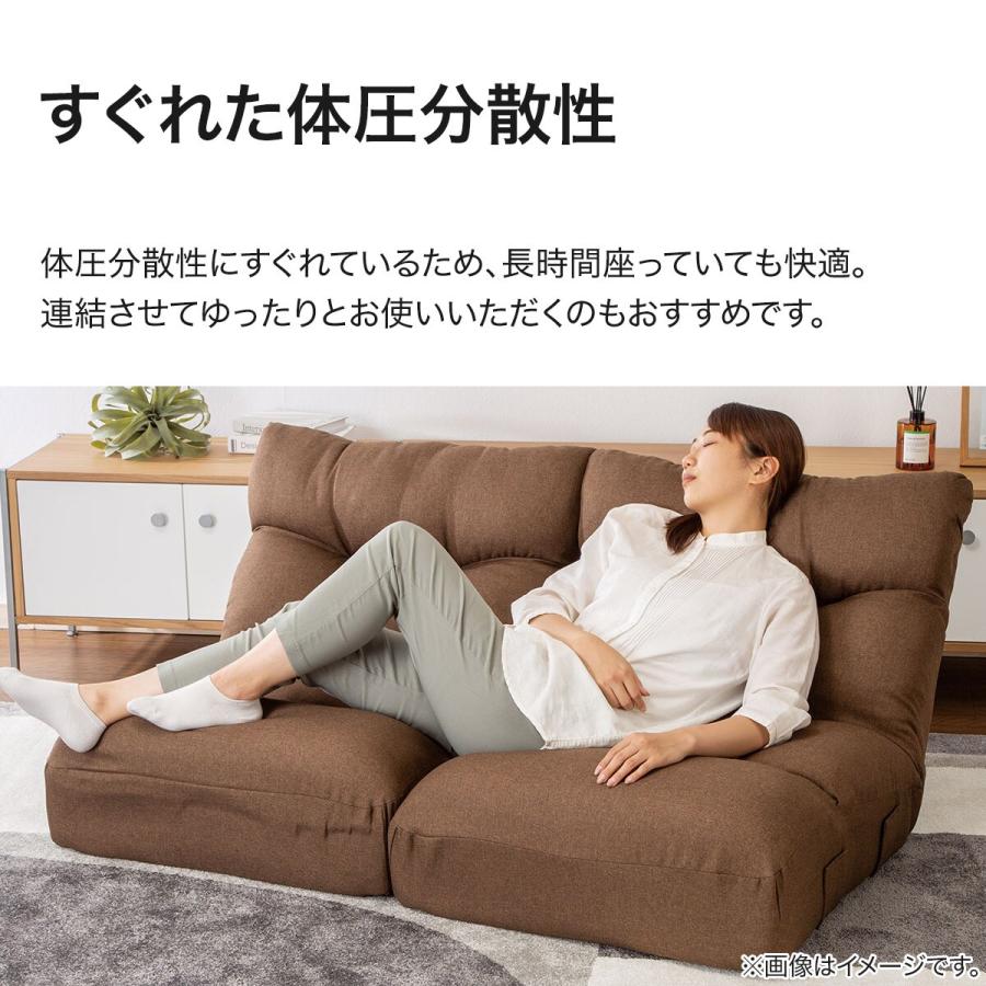 ニトリ（NITORI） つながるワイドポケットコイル座イス 2個セット(ロダ