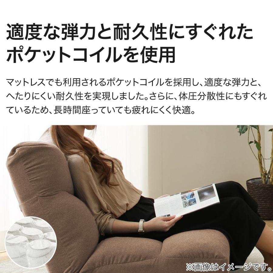 ニトリ 座椅子(ほぼ1人用ソファ) ニトリ つながるハイバックポケットコイル座椅子 ローソファ 1人