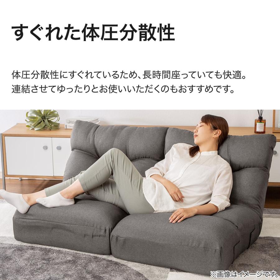 ニトリ つながるワイドポケットコイル座椅子 ローソファ 1人掛け ニトリ つながるワイドポケットコイル座椅子 ローソファ 1人掛け
