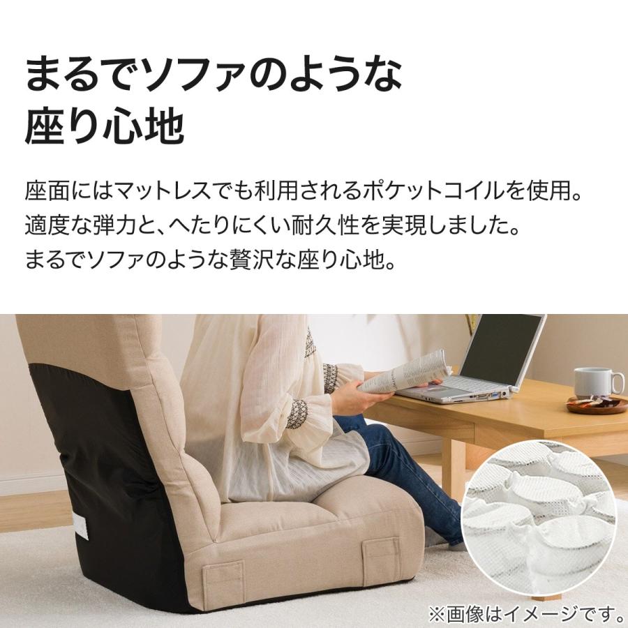 ニトリ つながるハイバックポケットコイル座椅子 ローソファ 1人 ニトリ つながるハイバックポケットコイル座椅子 ローソファ 1人
