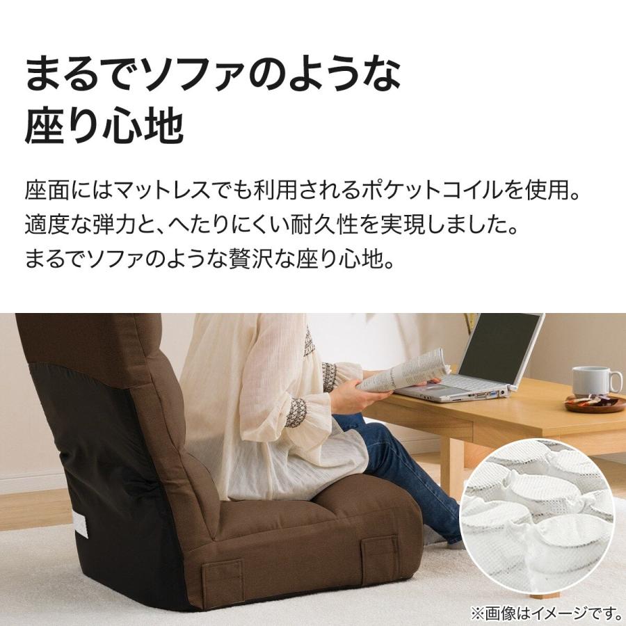ニトリ つながるハイバックポケットコイル座椅子 ローソファ 1人 ニトリ つながるハイバックポケットコイル座椅子 ローソファ 1人