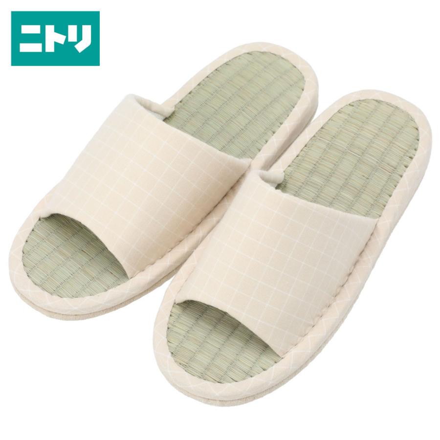 スリッパ タタミ I チェックbe M ニトリ 玄関先迄納品 1年保証 ニトリ Yahoo 店 通販 Yahoo ショッピング