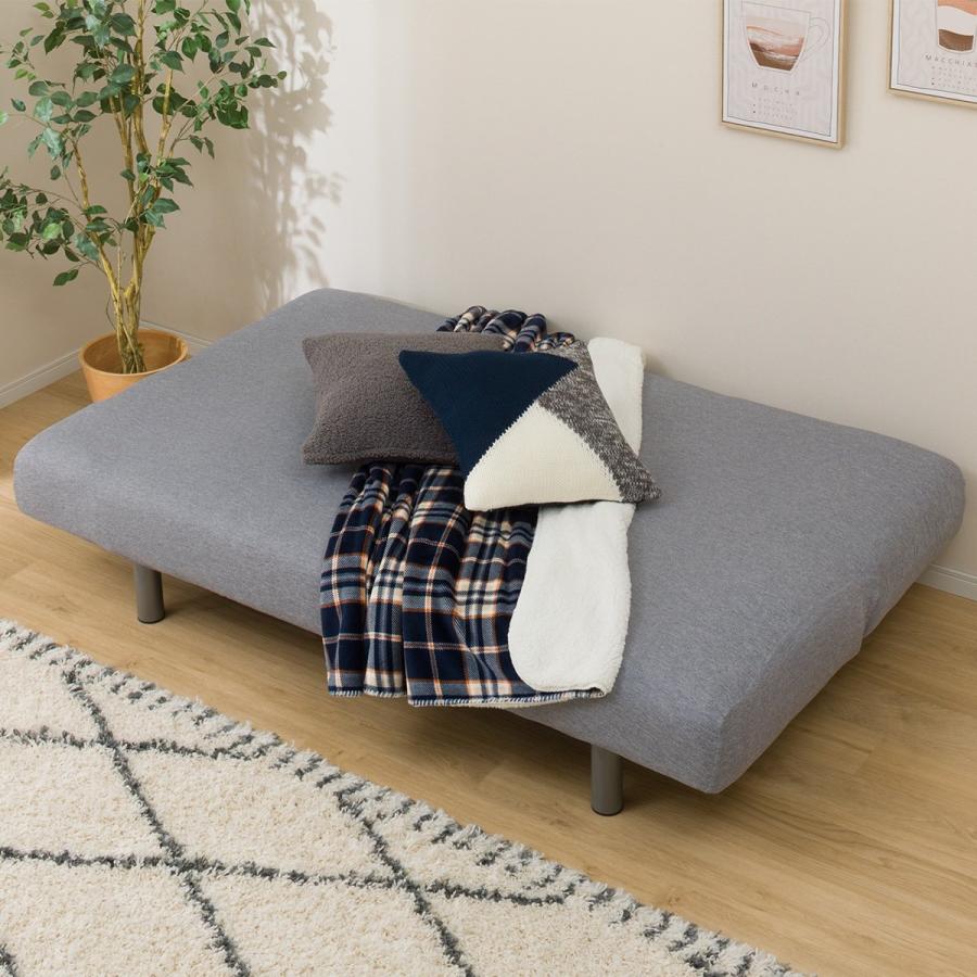 ストレッチソファカバー ソファベッド用 モトル Gy ニトリ 玄関先迄納品 1年保証 ニトリ Yahoo 店 通販 Yahoo ショッピング