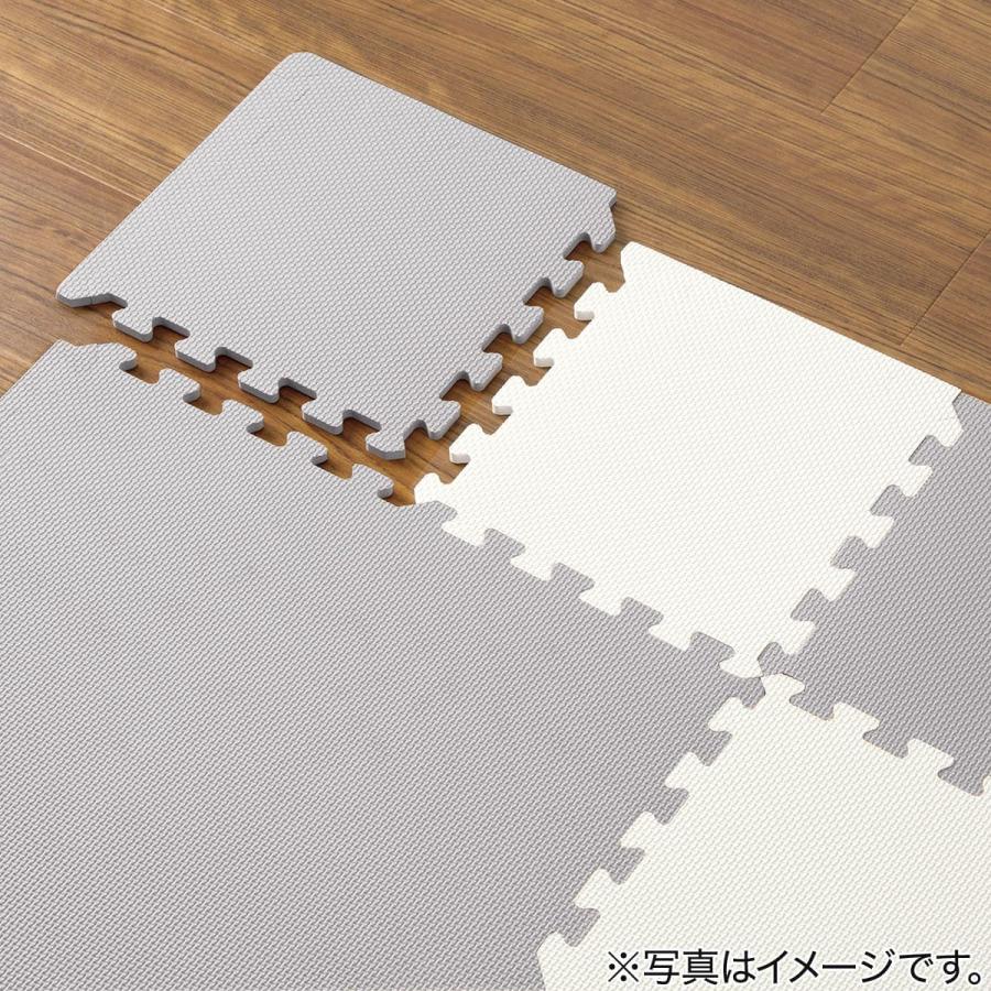 ニトリ（NITORI） Nパズルマット 4枚入り ふち付き(ダイLGY 4P) ラグ