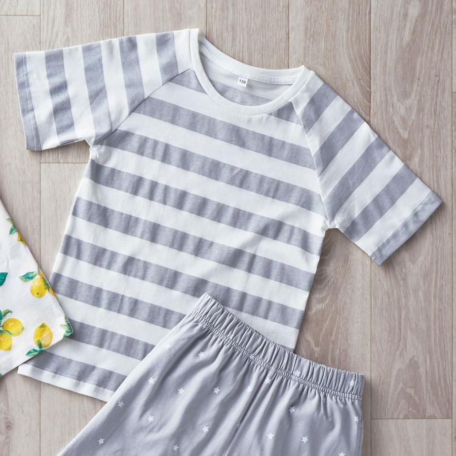 キッズ用ひんやりルームウェア Tシャツ コットン シマ140 ニトリ 玄関先迄納品 1年保証 ニトリ Yahoo 店 通販 Yahoo ショッピング